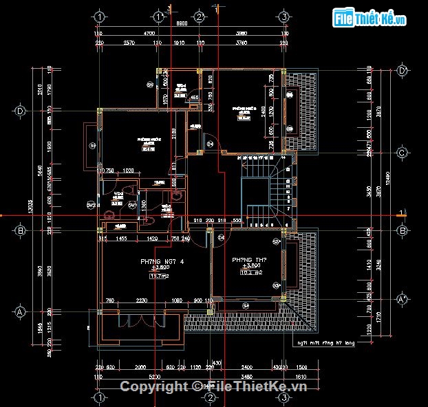 Bản vẽ chi tiết,biệt thự đẹp 2,8.9x13m,biệt thự 8.9x13m